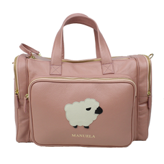 Baby Weekend Bag Ovelha em Couro Personalizada