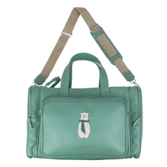 Baby Weekend Bag Urso Polar em Couro Personalizada