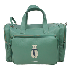 Baby Weekend Bag Urso Polar em Couro Personalizada