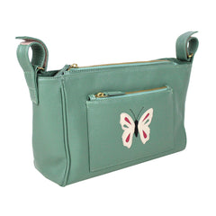 Bolsa Carrinho Borboleta em Couro Personalizada