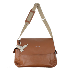 Bolsa de Bebê Tag Divino Espírito Santo em Couro Personalizada