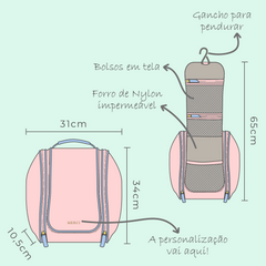 Necessaire Bruna em Couro Personalizado