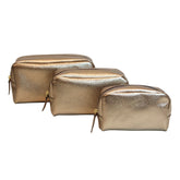 Kit Necessaire Julie com 3 Ouro Velho Pronta Entrega