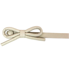 Cinto Clémence Off White Liso Pronta Entrega