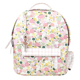 Mochila M Ballet Estampa Ditsy Rosa com Xadrez Rosa Pronta Entrega