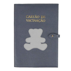 Porta Cartão de Vacina Little Bear em Couro Personalizado