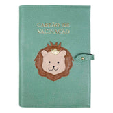 Porta Cartão de Vacina Rei Leão em Couro Personalizado