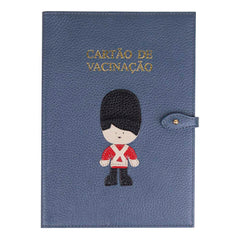 Porta Cartão de Vacina Soldadinho de Chumbo + Caderneta de Saúde Impressa em Couro Personalizado