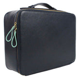 Beauty Box Slim com Espelho Tradicional Marinho Liso com Jade Pronta Entrega