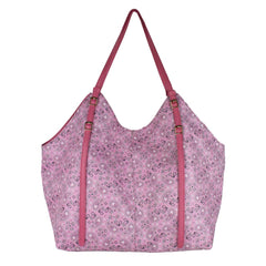 Bolsa Alix Estampa Paisley Rosa com Rosa Orquídea Pronta Entrega