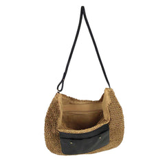 Bolsa de Praia Helga Preto Liso Pronta Entrega