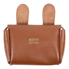 Bolsa Infantil Ursinho em Couro Personalizada