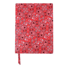 Caderno My Notes Estampa Paisley Vermelho Pronta Entrega