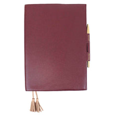 Caderno Toujours G Burgundy Liso com Rose Liso Pronta Entrega