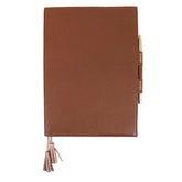 Caderno Toujours G Caramelo Liso com Rose Liso Pronta Entrega