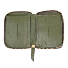 Carteira de Dinheiro Zíper P Oliva Pronta Entrega