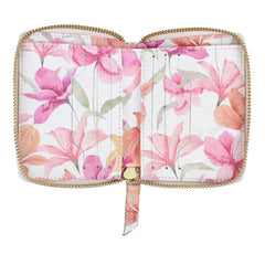 Carteira de Dinheiro Zíper P Estampa Atromélias Pronta Entrega