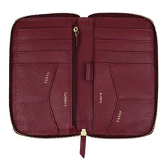 Carteira de Viagem Miami para 8 Passaportes Burgundy Liso Pronta Entrega