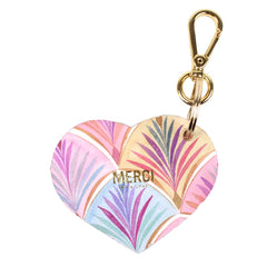 Chaveiro Coração Estampa Arcos Pronta Entrega