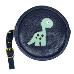 Porta Chupeta Little Dino em Couro Personalizada