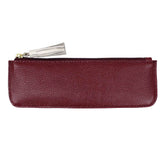 Estojo Lya Burgundy liso com Off White Liso Pronta Entrega