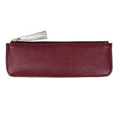 Estojo Lya Burgundy liso com Off White Liso Pronta Entrega