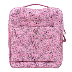 Extra Bag Estampa Paisley Rosa com Rosa Orquídea Pronta Entrega