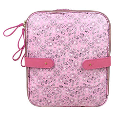 Extra Bag Estampa Paisley Rosa com Rosa Orquídea Pronta Entrega