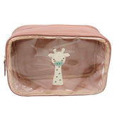 Necessaire Anne Beach Girafinha em Couro e Vinil Personalizada