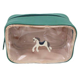 Necessaire Anne Beach Cavalo Joca em Couro e Vinil Personalizada