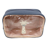 Necessaire Anne Beach Girafinha Masculino em Couro e Vinil Personalizada