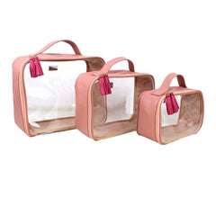 Kit Necessaire Crystal com 3 Algodão Doce Liso com Chiclete Pronta Entrega