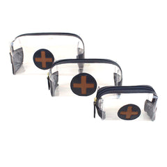 Kit Necessaire Farmacinha Marinho Liso com Caramelo Liso Pronta Entrega