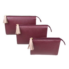 Kit Necessaire Louise Burgundy Liso com Rose Liso Pronta Entrega