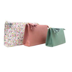 Kit Necessaire Louise Estampa Bosque em Couro Personalizada