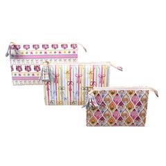 Kit Necessaire Louise Estampas Índia, Korea e Marrakech em Couro Personalizada