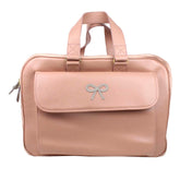 Mala de Bebê Laço Rococó Algodão Doce Liso com Atmosfera Pronta Entrega