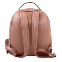 Mochila M Ballet Algodão Doce Liso com Rosa Orquídea Pronta Entrega