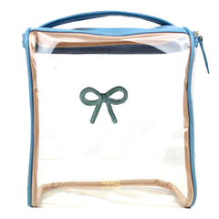 Necessaire Mami Laço Rococó Aqua Liso Pronta Entrega