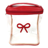 Necessaire Mami Laço Rococó Vermelho Liso Pronta Entrega