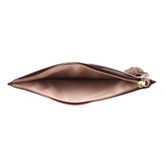 Necessaire + Porta Passaporte 4 Burgundy Liso com Rose Liso Pronta Entrega