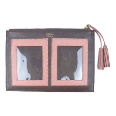 Necessaire + Porta Passaporte 4 Fendi com Algodão Doce Liso Pronta Entrega