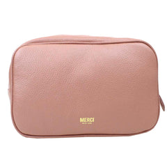 Necessaire Anne Beach Bordado Muguet em Couro e Vinil Personalizada