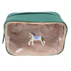 Necessaire Anne Beach Cavalo Joca Esmeralda com Fendi e Sky Pronta Entrega