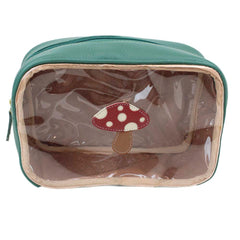 Necessaire Anne Beach Cogumelo em Couro Personalizada