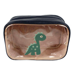 Necessaire Anne Beach Little Dino em Couro e Vinil Personalizada