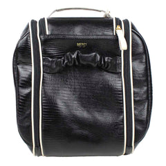 Necessaire Bruna Preto Paris com Off White Lesard Pronta Entrega