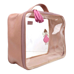 Necessaire Crystal G Fadinha em Couro e Vinil Personalizado