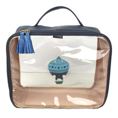 Necessaire Crystal G Balão Otto em Couro e Vinil Personalizado
