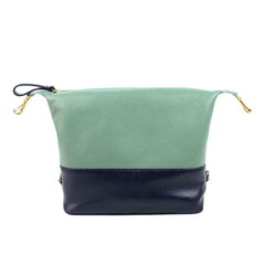 Necessaire Make Up Marinho Liso com Jade Pronta Entrega